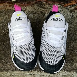 Nike Air Max 270 white black fuchsia 11c